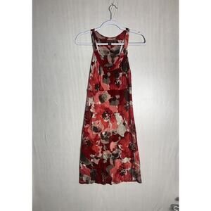 Tommy Bahama Womens Sleeveless Red Floral Dress Island Resort Vacation Sz Medium